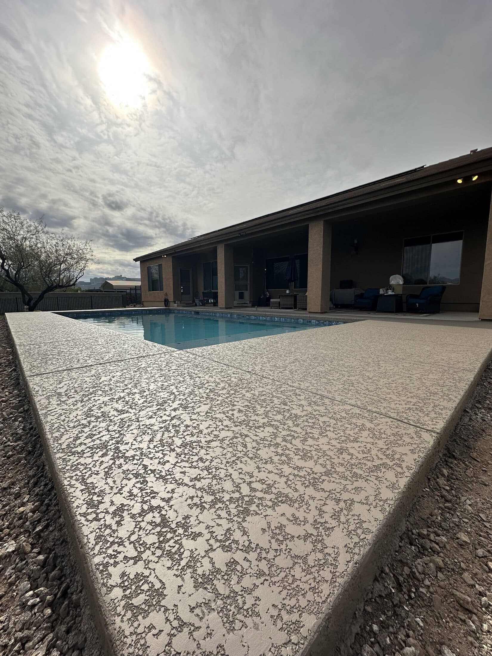 Cool deck knockdown texture finish detail